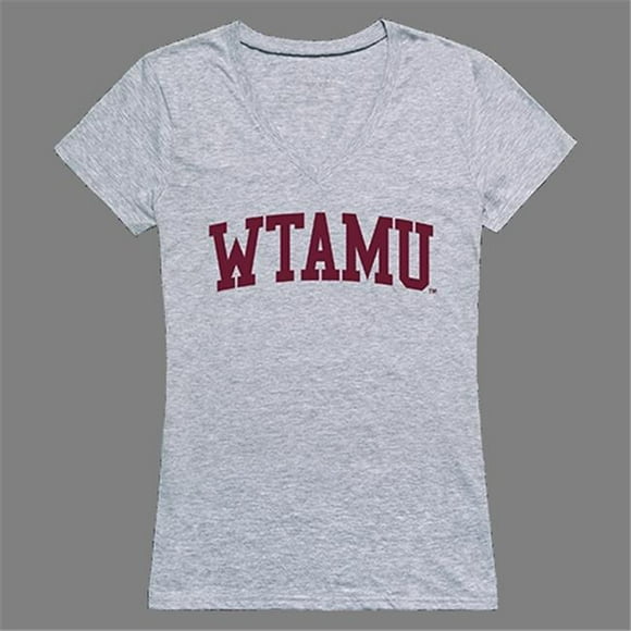 W Republic Products 501-403-HGY-04 West Texas A&M University Game Day Womens Tee, Heather Grey - Extra Large