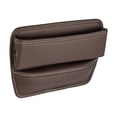 thumbnail image 2 of Organizador de asientos delanteros Kusrkot Accesorios interiores portátiles de alta capacidad PU Grieta Marron oscuro, 2 of 7