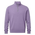 thumbnail image 3 of CONZONE Mens Pullover Sweatshirts Long Sleeve Sweatshirt for Men Trendy Solid Color Quarter Zip Stand Collar Fall Hoodie Sweatshirt, 3 of 5