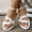 White, variant on Women's Flat Sandals, Faux Leather Adjustable Elastic Strap Shoes, Comfortable Wide Width Casual Dress Sandals for Daily Work Summer, Black/White
