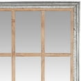 thumbnail image 4 of DecMode 35" x 67" Brown Window Pane Inspired Wall Mirror, 4 of 8