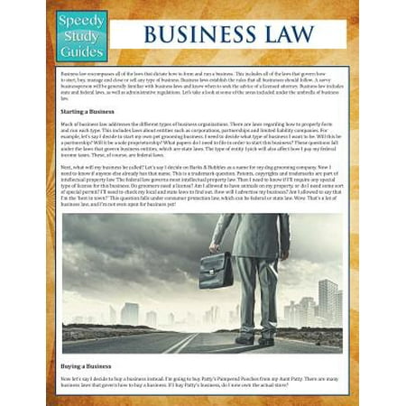 Business Law Speedy Study Guides Walmart Com