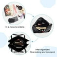 thumbnail image 5 of DIY Purse Bag Organizer Insert Nylon Handbag Organizer Insert Inside Liner Shaper Bag in Bag Women Tote Bag Organizer with Multi Pockets Bucket Bag Zipper Inner Pocket Divider 5.4x7.4 Inch Black DIY, 5 of 8
