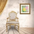 thumbnail image 3 of Loreth, Lanie 20x20 Gold Ornate Wood Framed with Double Matting Museum Art Print Titled - Modern Yellow Peonies II, 3 of 4
