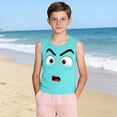 thumbnail image 4 of Favoffer Toddler Kids Boys And Fashion Cute Gradient Print Soft Sleeveless Bottom Camisole, 4 of 6