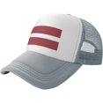 thumbnail image 1 of Flag of Latvia Mesh Back Trucker Cap Baseball Cap, 1 of 8