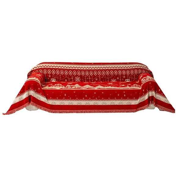 Sapin de Noël Rouge, Housse de Sofa de Noël Rouge