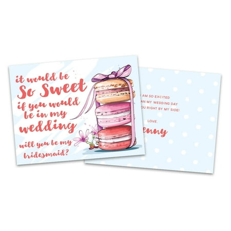 Personalized Sweet Treats Will You Be My Bridesmaid Invitation