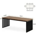 thumbnail image 3 of Tribesigns 6.56ft Rectangular Conference Table with Industrial Charm Splicing board (Without Chair), 3 of 6
