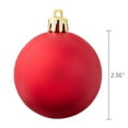 thumbnail image 6 of 24-Count Red Shatterproof Multi-Textured Christmas Ornaments, 2.36 in, by Holiday Time, 6 of 6