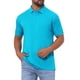 thumbnail image 4 of CAMISAS POLO PARA HOMBRE INSPIRE CHIC DE MANGA CORTA LIGERAS DE AJUSTE REGULAR CASUAL DE NEGOCIO CAMISA SÓLIDA PARA GOLF S AZUL BRILLANTE, 4 of 5