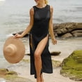thumbnail image 6 of HOMBOM Womens Beach Cover Ups Beach Cover Up Sheer Side Split Summer Dresses for Ladies, 6 of 6