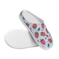 thumbnail image 3 of Yiaed Strawberries Print Slippers Fuzzy Warm Cozy Slippers Non Slip House Slippers For Indoor Outdoor Slippers House Slippers-8, 3 of 7