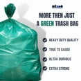 thumbnail image 6 of Plasticplace 32-33 Gallon Trash Bags │ 1.2 Mil │ Heavy Duty Garbage Can Liners │ 33" x 39", Green, 100 Count, 6 of 8
