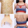 thumbnail image 4 of 4PCS Mermaid Tails for Swimming for Girls Kids Mermaid Swimsuit Costume Princess Bikini Set Bathing Suits High quality, 4 of 5