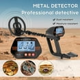 thumbnail image 2 of Riwcyla MD830 Portable Easy Installation Underground Metal High Sensitivity Jewelry Treasure Gold Metal Detecting Tool Finder with 3 Adjustable Modes Larger Back,lit LCD Display 3 Audio Tone and DI, 2 of 6