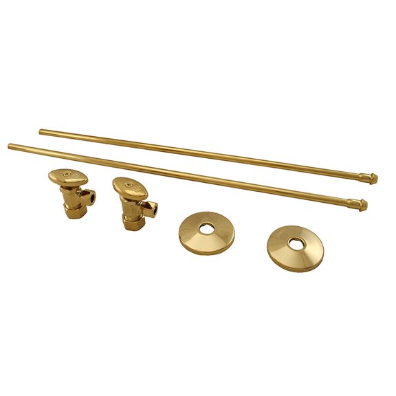 Jones Stephens S10361 Lav St & Sply Kit Ang Comp 3/ - Brass