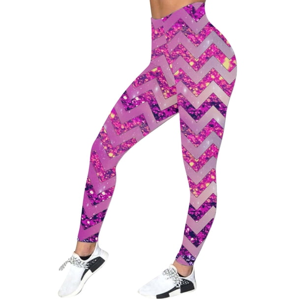 Gibobby Flare Leggings Leggings deportivos estampados del 4 julio para mujer Pantalones yoga(Rosa, L)