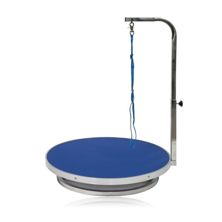 Go Pet Club 22 in. Diameter Pet Dog Grooming Table with Arm