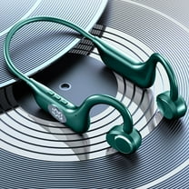 LACKUST Bones Conduction Bluetooth 5.3 Headphones,Clearance Noise Cancelling Bluetooth Headphones for Kids,Open-Ear,Waterproof,8H Usetime,Wireless for Sports and Outdoors,Green