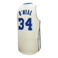 thumbnail image 3 of Men's Mitchell & Ness Shaquille O'Neal Cream Los Angeles Lakers Chainstitch Swingman Jersey, 3 of 5