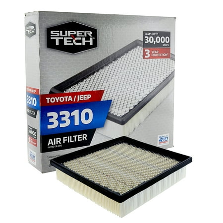 SuperTech 3310 Engine Air Filter, Replacement Filter for Toyota or