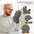 thumbnail image 5 of Gants de Compression pour l'Arthrite à Doigts Complets, Chaleur et Compression, Gants de Compression Gris avec Support pour Poignet et Tunnel Carpien, 5 of 5