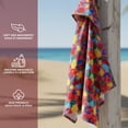 thumbnail image 3 of Mainstays Hooded Beach Towel, Floral Print, 1 Piece, 24" x 48", 3 of 5