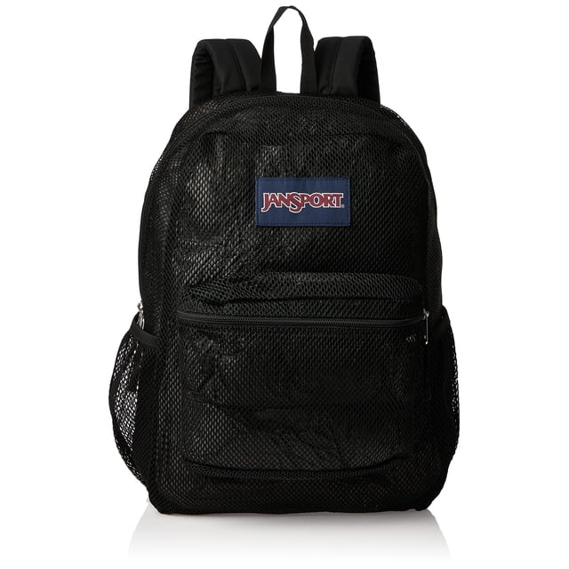 Mochila JanSport Eco Mesh negra de 43 x 32 x 15 cm con funda para portátil
