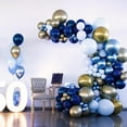thumbnail image 3 of TETOU 129Pcs Navy Blue Ballons, Latex Party Balloons, Different Sizes 18/12/10/5 Inch Party Balloon Kit for Birthday Party Graduation Baby Shower Wedding Balloon Decoration - Navy Blue, 3 of 7