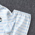 thumbnail image 5 of TOWED22 Boys Girls Pajamas 2Piece Toddler Kids Pjs Sets Cotton Toddler Clothes Fall Winter Sleepwears 3 6 9 12 18 24 Months 2 3 4 5 6 7 8 9 Years(Blue,6-12 M), 5 of 6