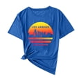 thumbnail image 5 of Bovxnpu Summer Short Sleeve T Shirts Pullover Top Crewneck Casual T-shirt Lightweight Breathable Summer Tops (Women's or Women's Plus), 5 of 5
