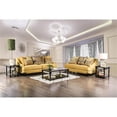 thumbnail image 4 of Furniture of America Charlette Traditional Fabric 2-Piece Sofa Set in Gold, 4 of 10