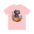 thumbnail image 2 of Autumn Pup: Dachshund & Pumpkins Tee - Unisex Jersey Short Sleeve Tee, 2 of 4