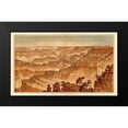 thumbnail image 2 of Holmes, William Henry 14x10 Black Modern Framed Museum Art Print Titled - Grand Canyon - Panorama from Point Sublime, 2 of 5