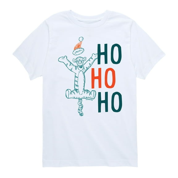 Disney Winnie The Pooh - Tigger Christmas Ho Ho Ho - Toddler & Youth Short Sleeve Graphic T-Shirt