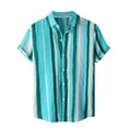 thumbnail image 1 of Camisas De Mezclilla Para Hombre Gire Casual Print Manga Collar Short Button Men's Daily Stmade Shirts Men Shirts (Sky Blue, XL), 1 of 6