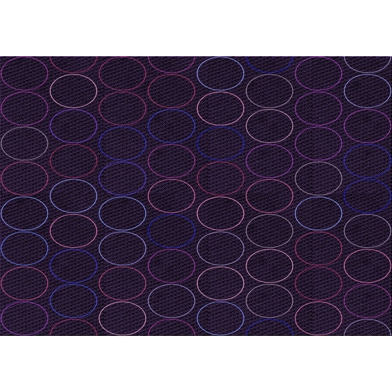 Ahgly Company Machine Washable Indoor Rectangle Transitional Purple Iris Purple Area Rugs, 2' x 4'