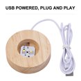 thumbnail image 2 of Luz De Bola De Cristal USB 3D Crystal Ball Night Light Planetary Atmosphere Lamp Art Crafts (Luna) Wdftyju Libre de BPA, 2 of 4
