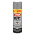 Krylon Rust Protector Rust Preventative Primer Spray Paint, Flat, Gray