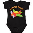 thumbnail image 3 of Inktastic Future Pilot Airplane Boys or Girls Baby Bodysuit, 3 of 5