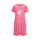 thumbnail image 4 of Camisón corto de talla grande para mujer, camisón de manga corta con estampado de pecho a la moda, camisón para mujer, 4 of 5