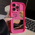 thumbnail image 3 of Funda de silicona para teléfono con silueta de vida cotidiana para iPhone 16 15 Pro Max 14 13 12 11 XS Max XR X 7 8 Plus, funda suave a prueba de golpes con diseño de caramelo, 3 of 5