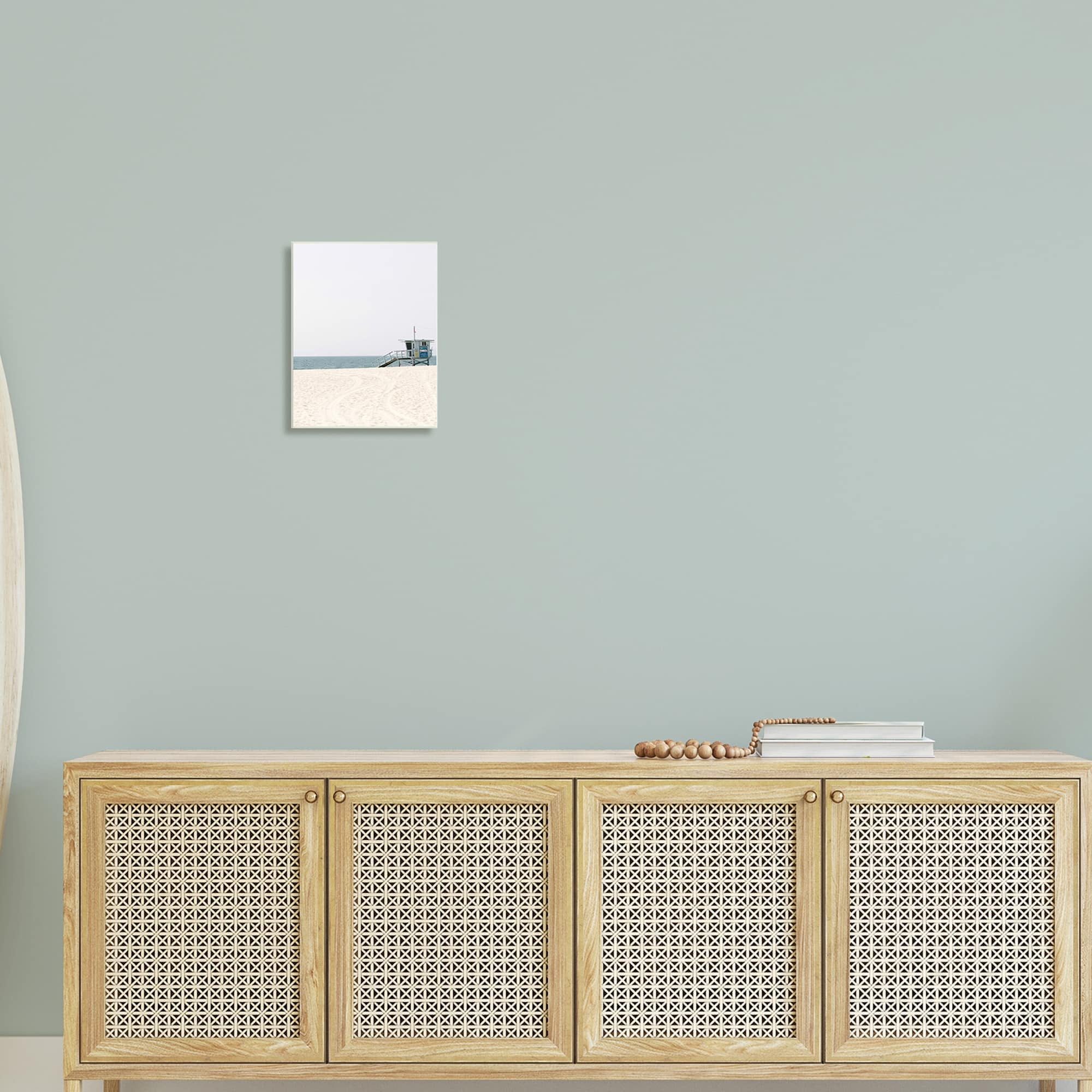 Stupell Industries Minimalistic Life Guard Beach Tower Photograph,13 x 19, Design by Amelia Myers