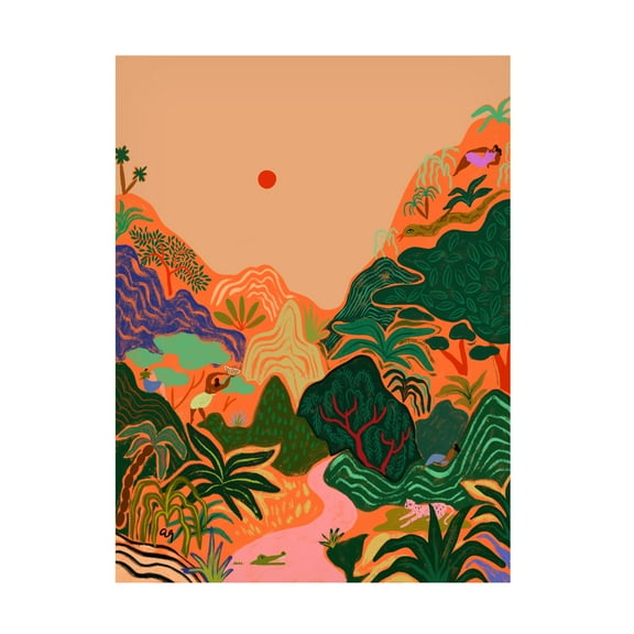 Trademark Fine Art Arty Guava Hidden Paradise No2 Canvas Wall Art