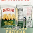 thumbnail image 2 of Boulder Canyon Kettle Chips Jalapeno Cheddar Bulk Pack - 15 Individually Sealed 1.5 Ounce Single Serve Bags of Jalapeno Cheddar Flavored Kettle Style Potato Chips - In A Cornershop Confections Pack, 2 of 3