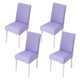thumbnail image 1 of Juego de 4 fundas para sillas de comedor, fundas elásticas para sillas de color sólido, funda protectora para silla extraíble para hotel, ceremonia, 1 of 5