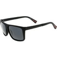 thumbnail image 3 of Men's Action Sport Large Flat Top Rectangle Sunglasses Polarized Lens 59mm (Black / Smoke), 3 of 4