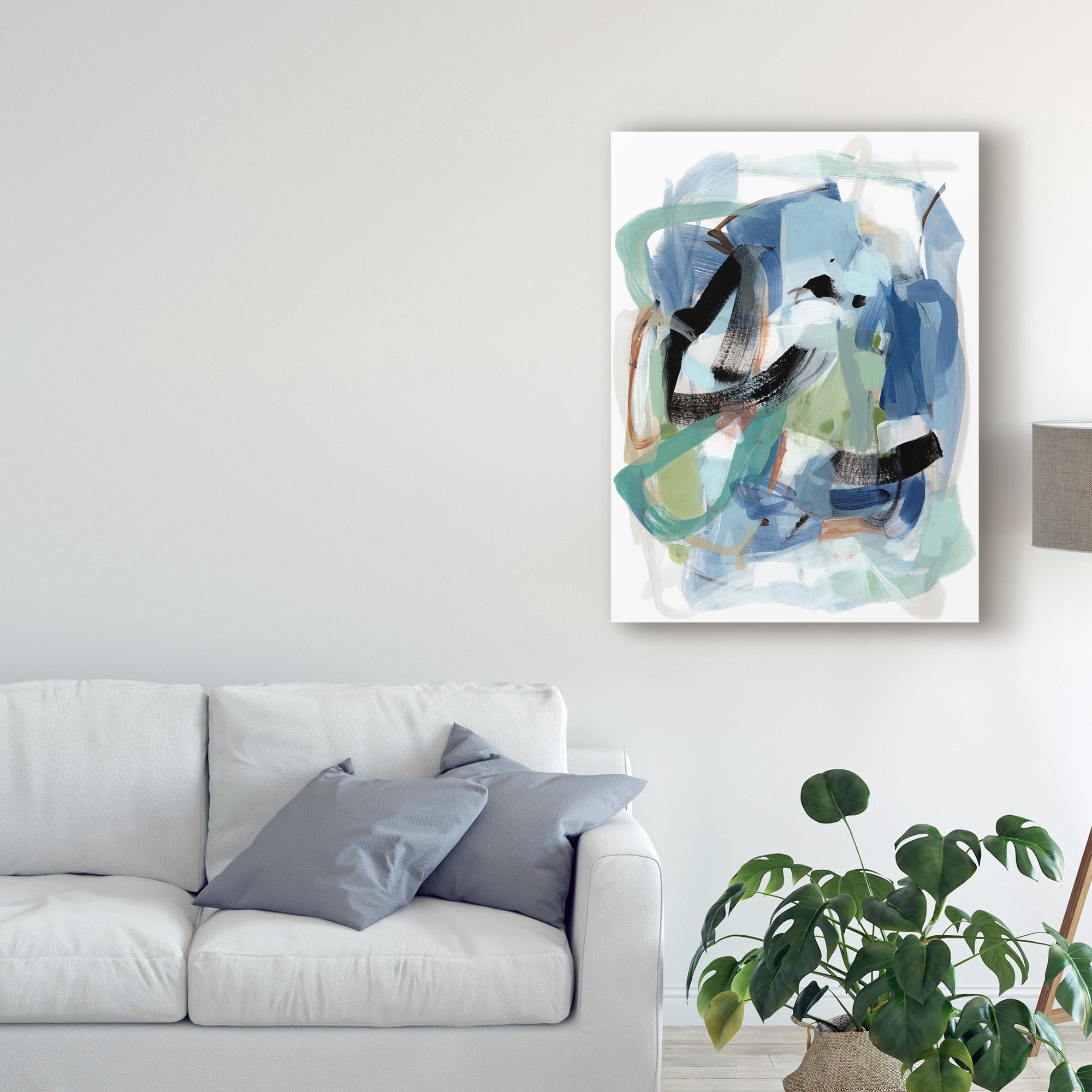 Trademark Fine Art 'Blue Fall I' Canvas Art by Christina Long