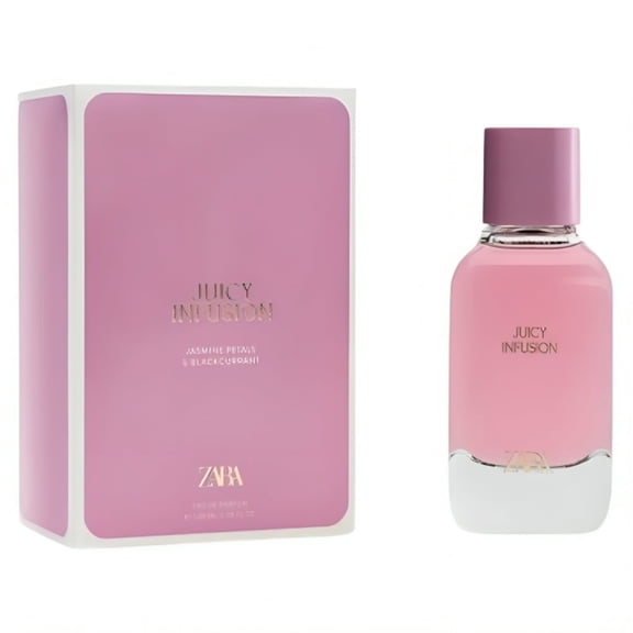 Zara Juicy Infusion Perfume for Women Fruity Blackcurrant & Jasmine Floral Fragrance Scent Eau de Parfum EDP 100ml (3.38 fl. oz)